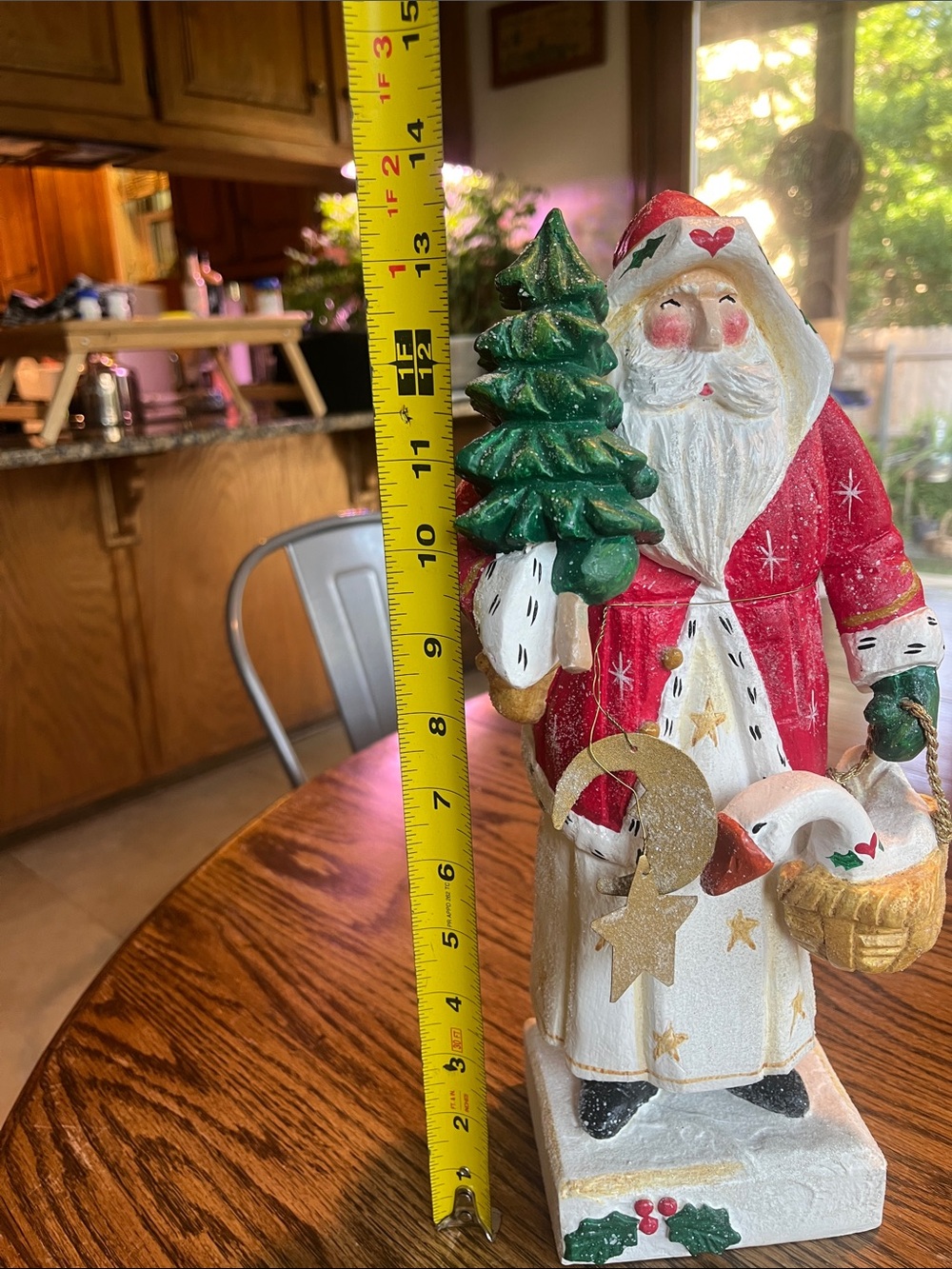 House of Hatten Handcrafted Santa with Porch 🪿 Rare Find 2002 - Picture 13 of 17